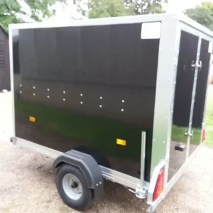 Box Trailer 7' x 5' x 5' Single Axle Black or White - Image 4