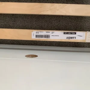Ikea Luroy Single Bed Frame in White - Image 4