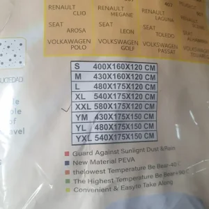 Car cover XXL