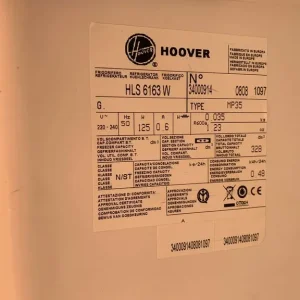 Hoover Nextra A Class Refrigerator, White, 61x59x162cm - Image 5