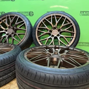 Velocity 19" x 8.5J 5x112 Alloy Wheels with New Tyres for VW Caddy Golf Seat Mercedes - Image 3