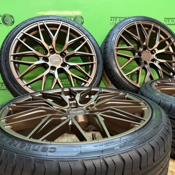 Velocity 19" x 8.5J 5x112 Alloy Wheels with New Tyres for VW Caddy Golf Seat Mercedes