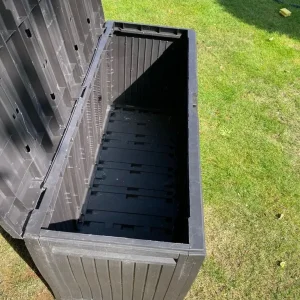 Brown Plastic Garden Storage Box - Image 5