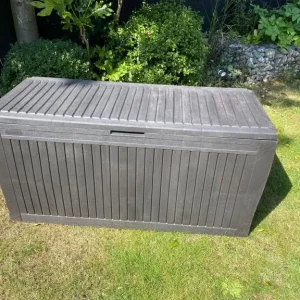Brown Plastic Garden Storage Box - Image 6