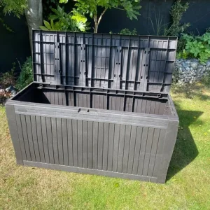 Brown Plastic Garden Storage Box