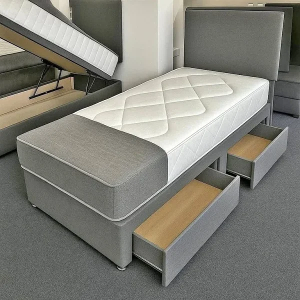 New Single Divan Bed with Mattress