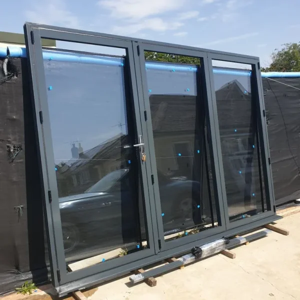 Bifold Doors Anthracite Grey with Smart System