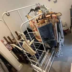 Double clothes rail