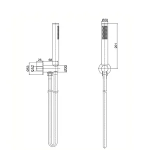 Porter Designer Brass Shower Fitting Set - Image 6