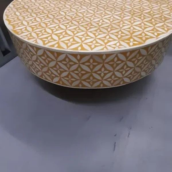Bone Inlay Coffee Table