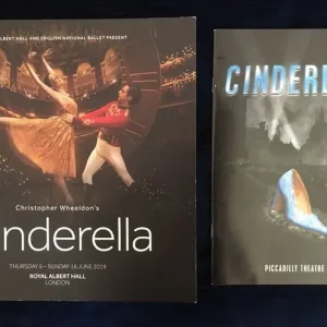 Cinderella Ballet Programmes x2 – Matthew Bourne 1997, English National Ballet 2019