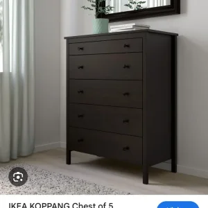 Ikea Koppang Black chest of drawers