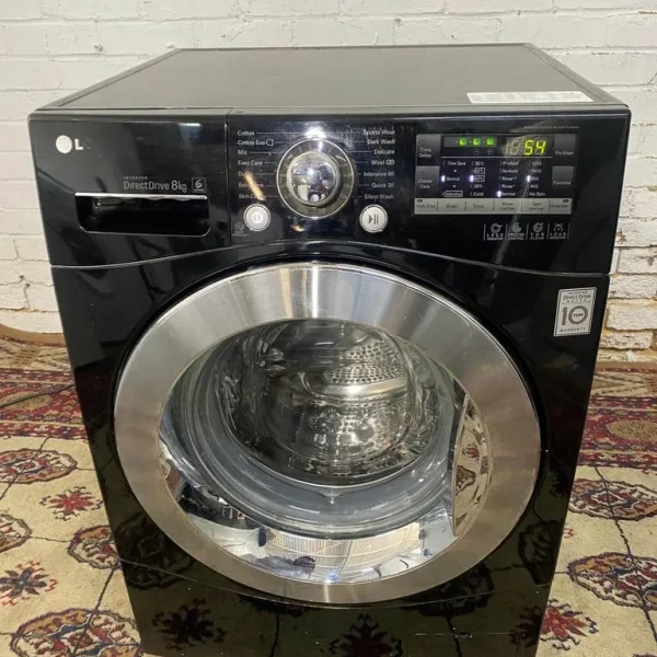 LG Black 8KG Washing Machine