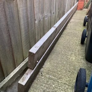 2 lengths of planed timber