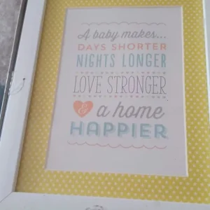 Baby photo frame