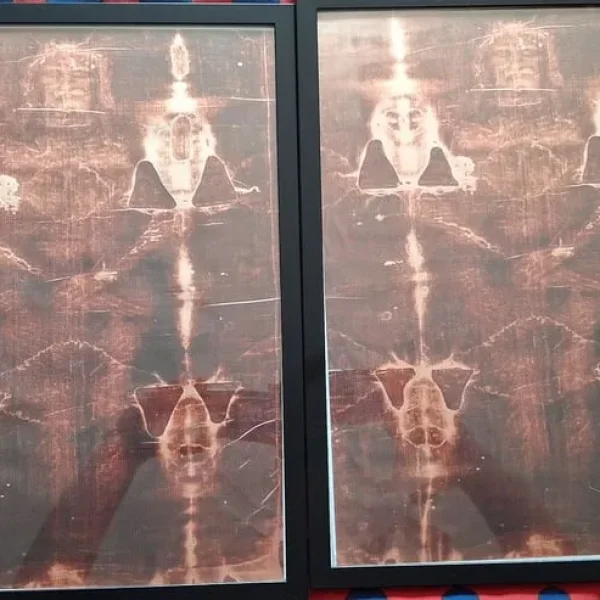 Framed print of the Shroud of Turin
