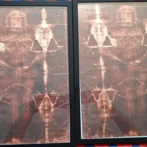 Framed print of the Shroud of Turin