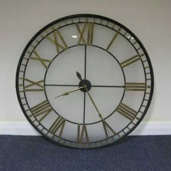 Large art deco wall clock – 120cm diameter