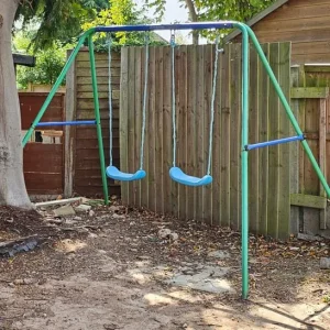 Metal double swing