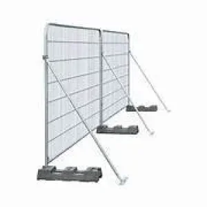 13 Heras Fence Panels with Bases and Bracing