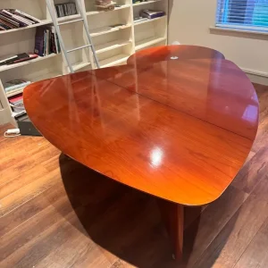 Cherry hardwood dining and office desk - Image 3
