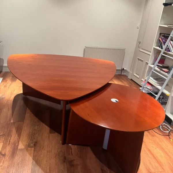 Cherry hardwood dining and office desk