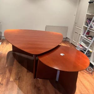 Cherry hardwood dining and office desk