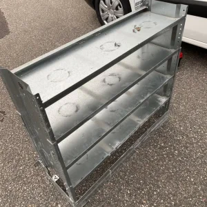 Metal shelving unit for van