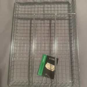 Silver wire cutlery tray with four compartments