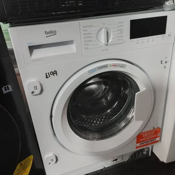 BEKO 9KG WIFI WASHING MACHINE – 1400R, INTEGRATED
