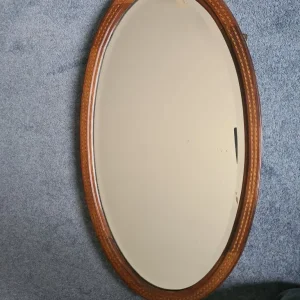 Antique Inlaid Bevelled Mirror