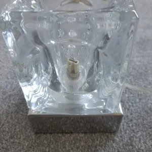 John Lewis 2 glass square swivel bedside lights - Image 4