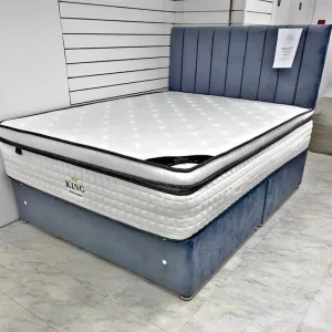 Double Divan Bed with Mattress – Ready to Use, No Assembly