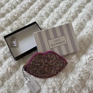 Lulu Guinness Pink Glitter Purse
