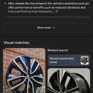 Renault alloy wheel