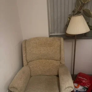 Sofa and armchair suite including recliner - Image 4