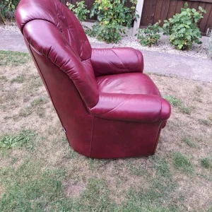 Mini Divani Genuine Italian Leather Chair - Image 2