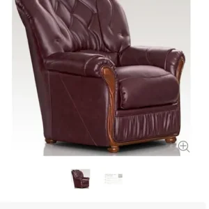 Mini Divani Genuine Italian Leather Chair - Image 6