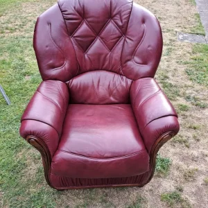 Mini Divani Genuine Italian Leather Chair