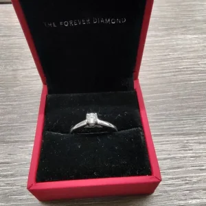 H Samuel White Gold Engagement Ring .25ct Diamond