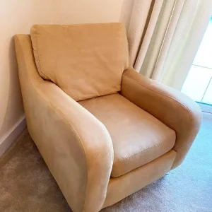 Arighi Bianchi Mustard Moleskin Lounge Chair - Image 2