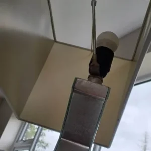 Coachhouse Mirrored Large Table Lamp with Cream Shade - Image 6