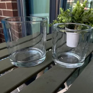 2 glass vase
