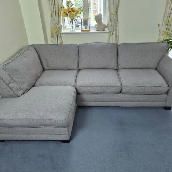 DFS Right Hand Facing Arm Corner Sofa in Grey