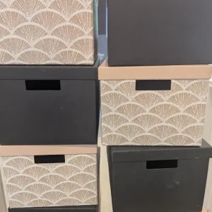 12 cardboard storage boxes - Image 4