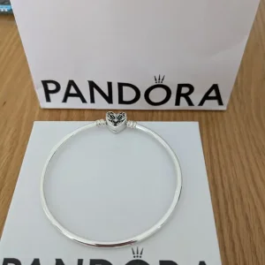 Pandora heart charm bracelet sterling silver - Image 3