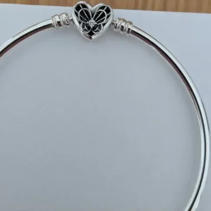 Pandora heart charm bracelet sterling silver - Image 4
