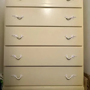 Vintage large 5 drawer chest - Image 2