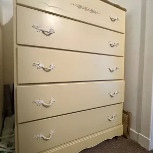 Vintage large 5 drawer chest - Image 3