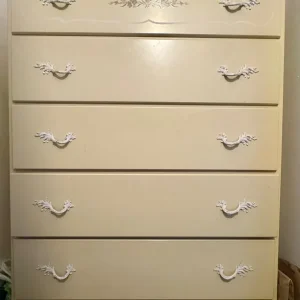 Vintage large 5 drawer chest